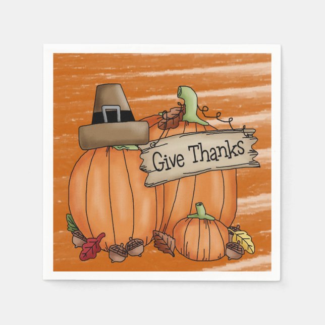 Paper Napkins Thanksgiving (Front)