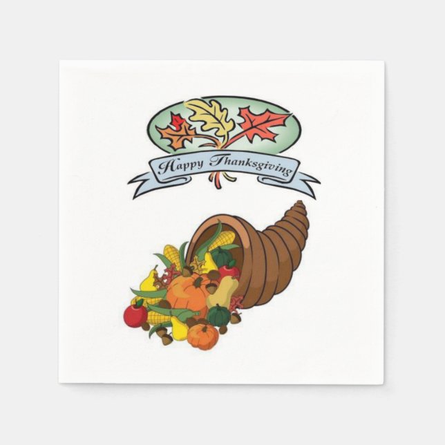 Paper Napkins Thanksgiving (Front)