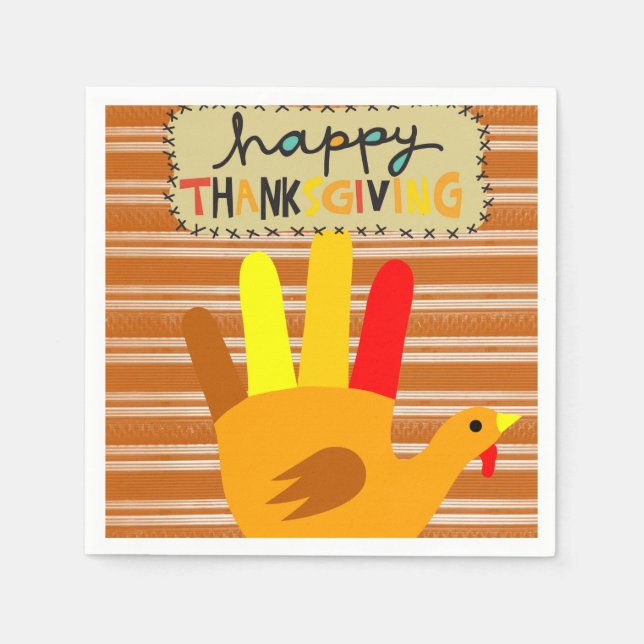 Paper Napkins Thanksgiving (Front)