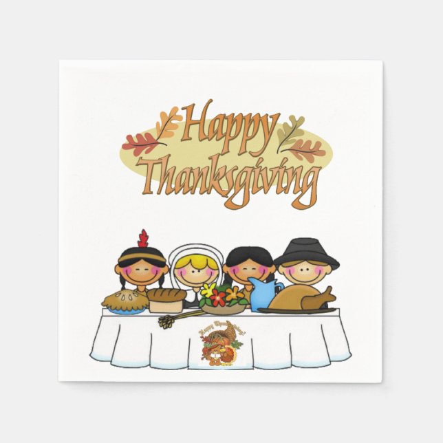 Paper Napkins Thanksgiving (Front)