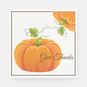 Paper Napkins-Thanksgiving Pumpkin Napkin