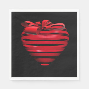 Paper Napkins-Valentine Heart Napkin