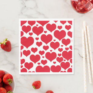 Paper Napkins-Valentine Hearts Napkin