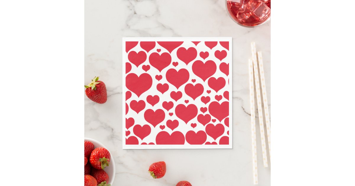 Paper NapkinsValentine Hearts Napkin Zazzle