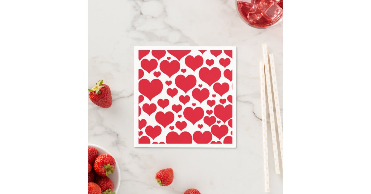 Paper NapkinsValentine Hearts Napkin Zazzle