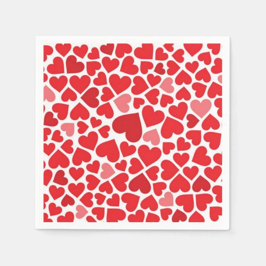 Paper Napkins-valentine Hearts Napkin 