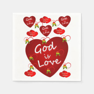 Paper Napkins Valentine's Day