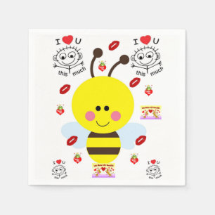 Paper Napkins Valentine's Day