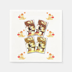 Paper Napkins Valentine's Day