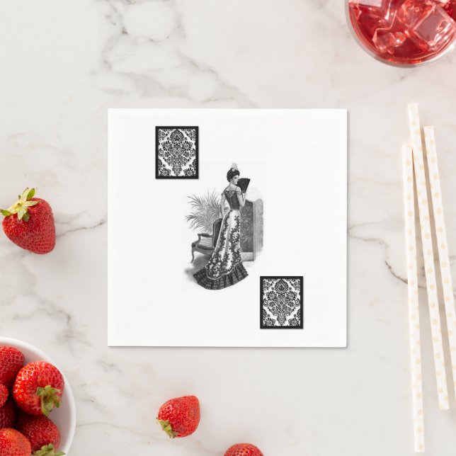 Paper Napkins, Vintage Napkin (Insitu)