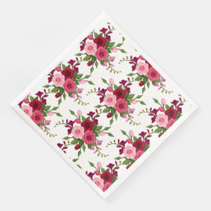 Paper Napkins-Vintage Roses Napkin
