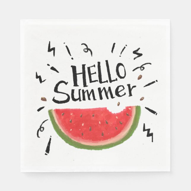 Paper Napkins-Watermelon Napkin (Front)