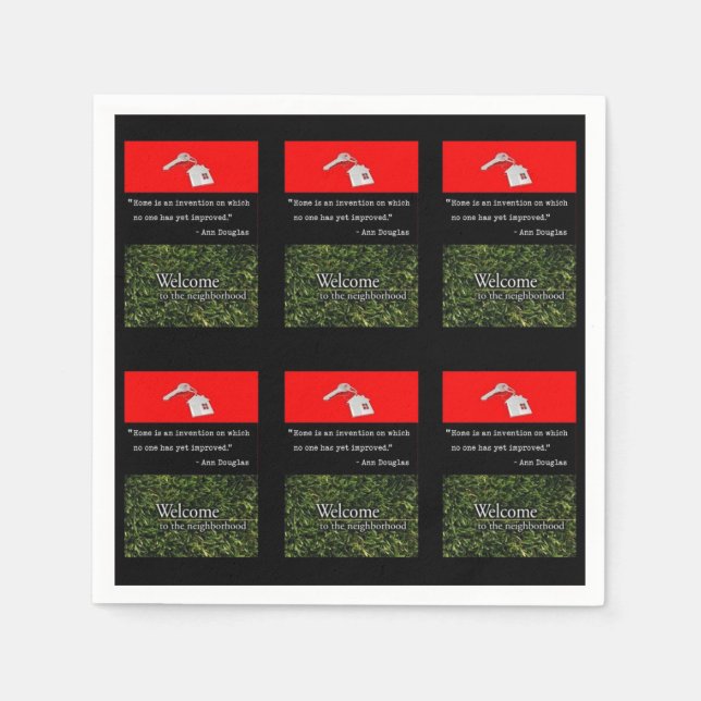 Paper Napkins Welcome to the  Neighbourhood (Front)