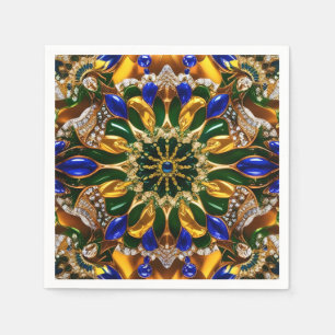 Paper napkins with Brazil Colours Design