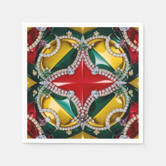 Paper napkins with Los Angeles Colours Design (Front)