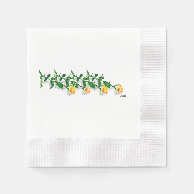 Paper Napkins : Yellow Roses Of Texas (Front)