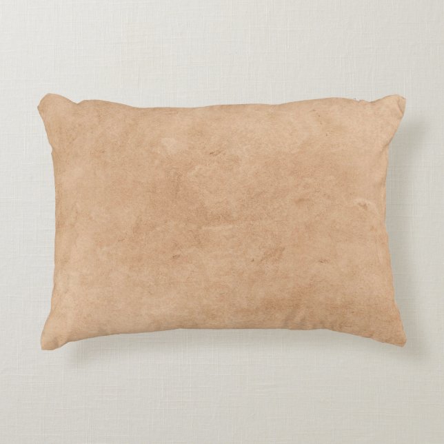 Paper old texture parchment decorative cushion (Front)