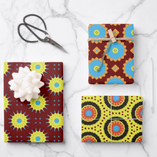 Paper Pack 174 Decorative Brown Blue Yellow