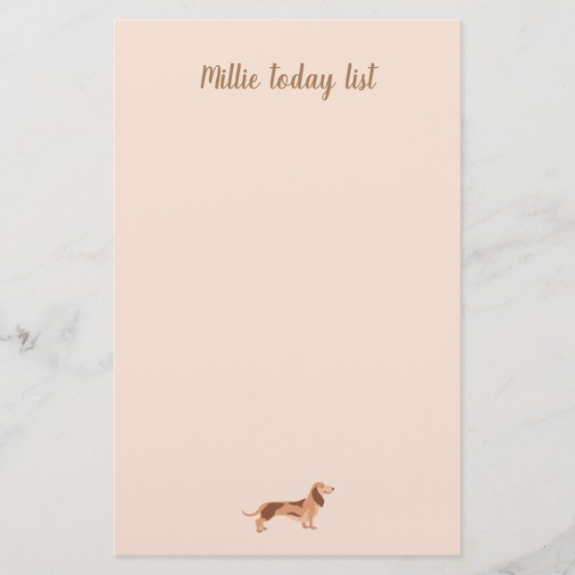 Paper Pads note cute dog dachshund (Front)