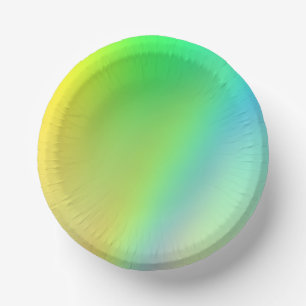 Paper Party Bowls - Rainbow  Paper Plate