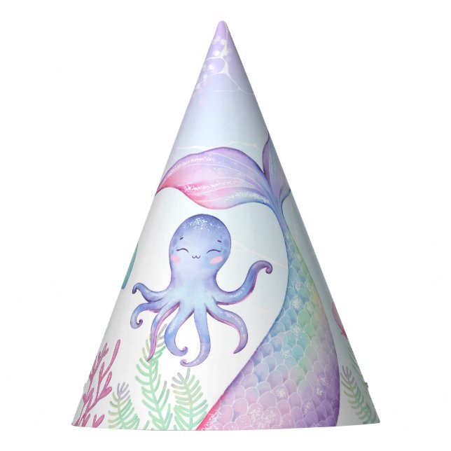 Paper Party Hat a nautical themed birthday (Front)