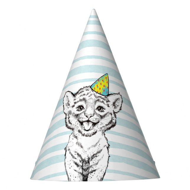 Paper Party Hat for 5th Anniversary Party. (Front)