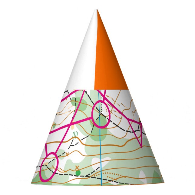 Paper Party Hats - Orienteering course (Front)
