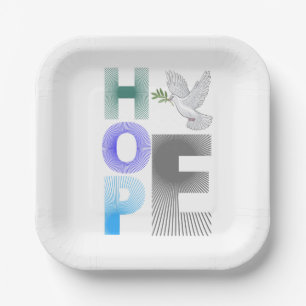 Paper & Party Plates Hope - Christian Faith
