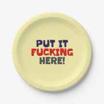 Paper Party Plates Put It Here!