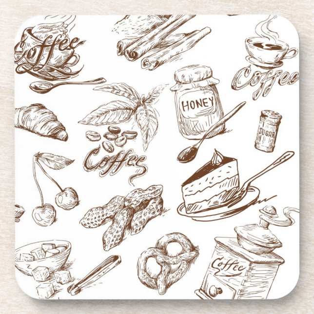 Paper pattern coaster (Front)