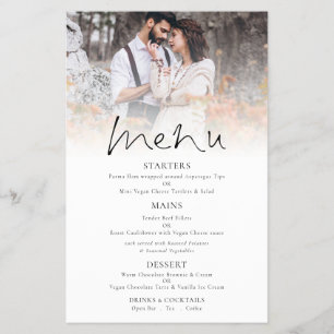 PAPER   Photo Overlay Wedding Thank You Menu