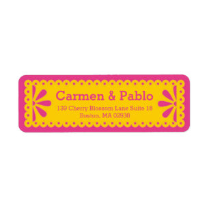 Paper Picado Colourful Mexican Wedding