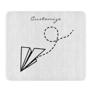 Paper Plane Flying Thunder_Cove Cutting Board