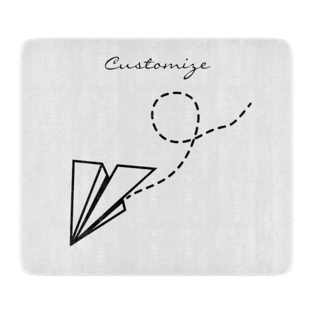 Paper Plane Flying Thunder_Cove Cutting Board (Front)