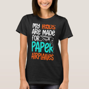 Paper Plane Folded Aeroplane Folding Glider Origam T-Shirt