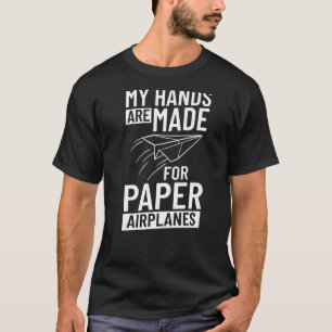 Paper Plane Folded Aeroplane Folding Glider Origam T-Shirt