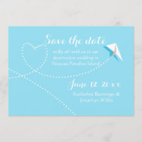 Paper Plane Getaway Invitation