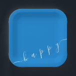 Paper Plate<br><div class="desc">Happy Blue Party Plate</div>