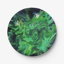 Paper plate. Abstract pattern. Anetka.