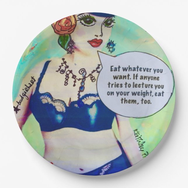 Paper plate  by bad girl art (Front)
