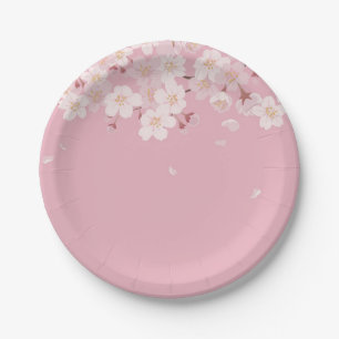 PAPER PLATE : CHERRY BLOSSOM PETALS