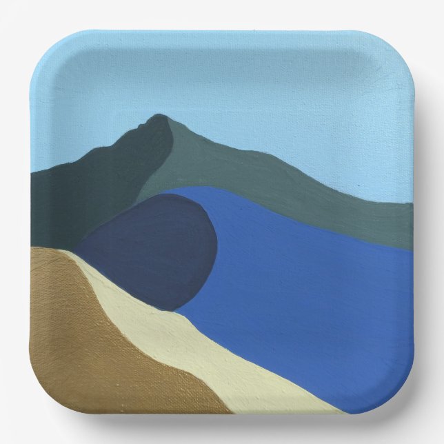 Paper Plate Colours of Mt Tamalpais  (Front)