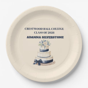 Paper Plate-Editable Graduation Party Plates