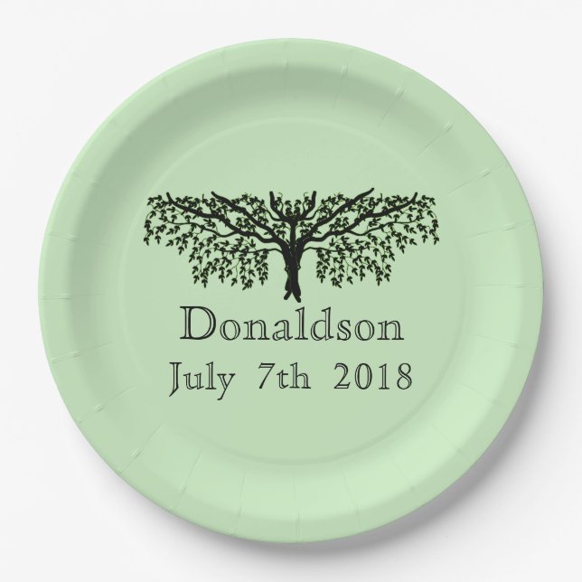 Paper Plate -  Family Tree Reunion (Front)
