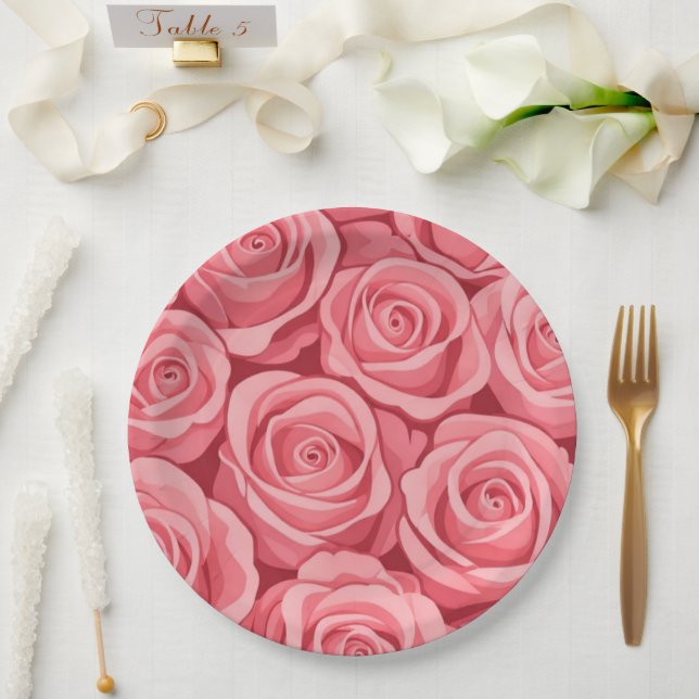 Paper Plate floral wedding/shower (Wedding)