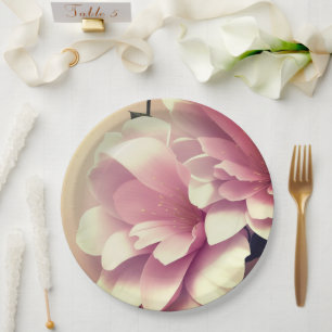 Paper Plate floral wedding/shower