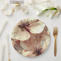 Paper Plate floral wedding/shower