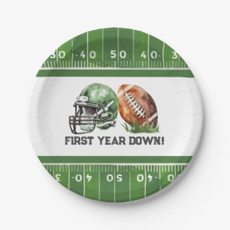 Paper Plate Football Theme, Sport Birthday