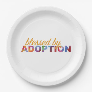 Paper plate for Adoption celebration