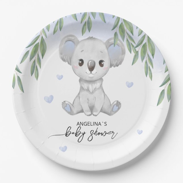 Paper Plate for Baby Shower  (Front)
